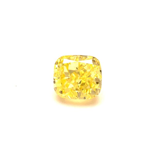 Cushion Yellow Diamond from Nick Ireland. Loose stone