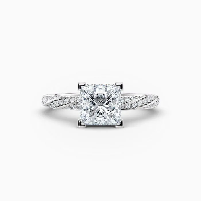 Platinum Eleanor Princess Solitaire