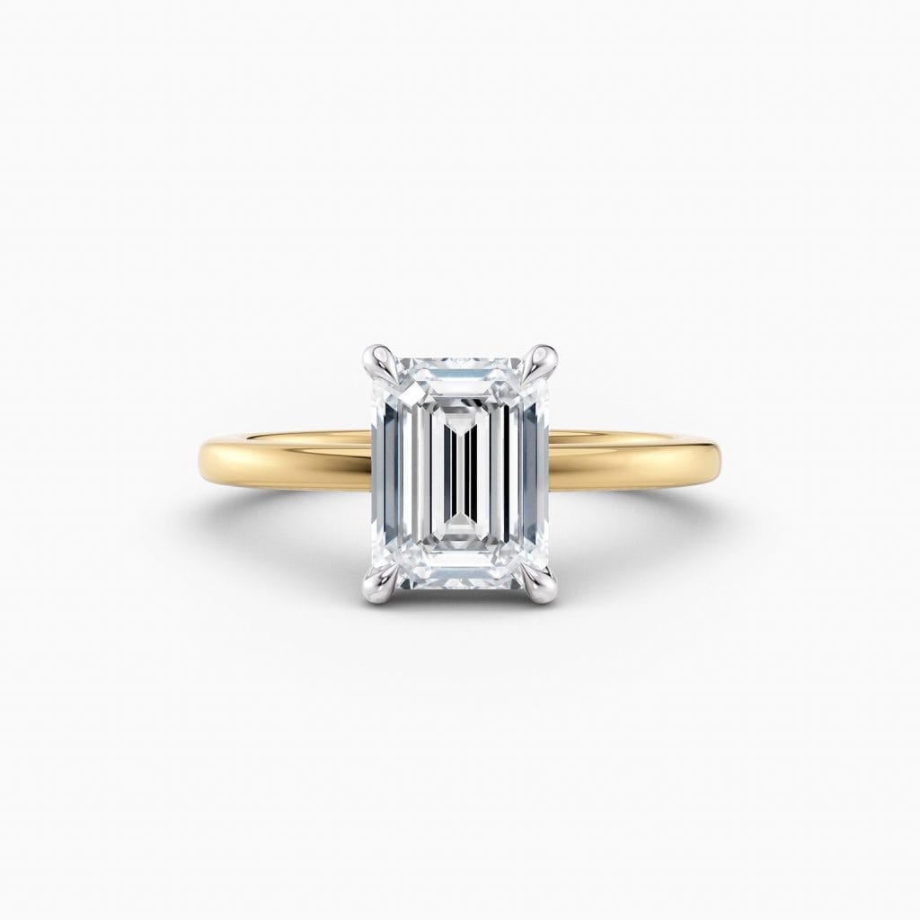 Engagement Rings & Coloured Stones in 2026 That You’ll Love 94 Alicia Solitaire – Emerald Cut