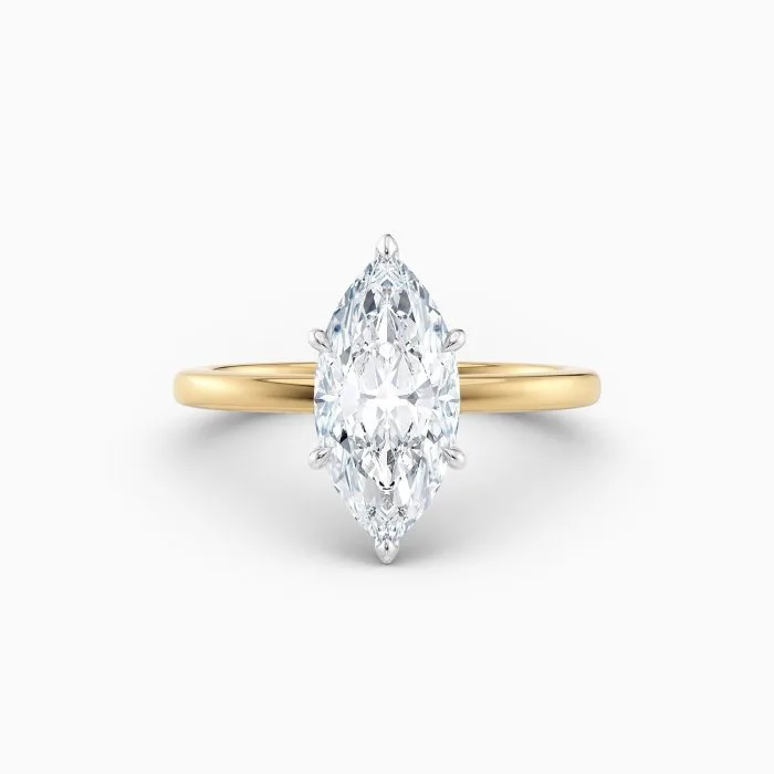 Yellow Gold Alicia Marquise Solitaire