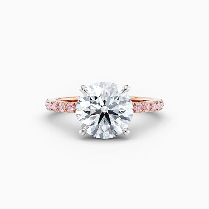 Cora Round Pink Diamond Solitaire