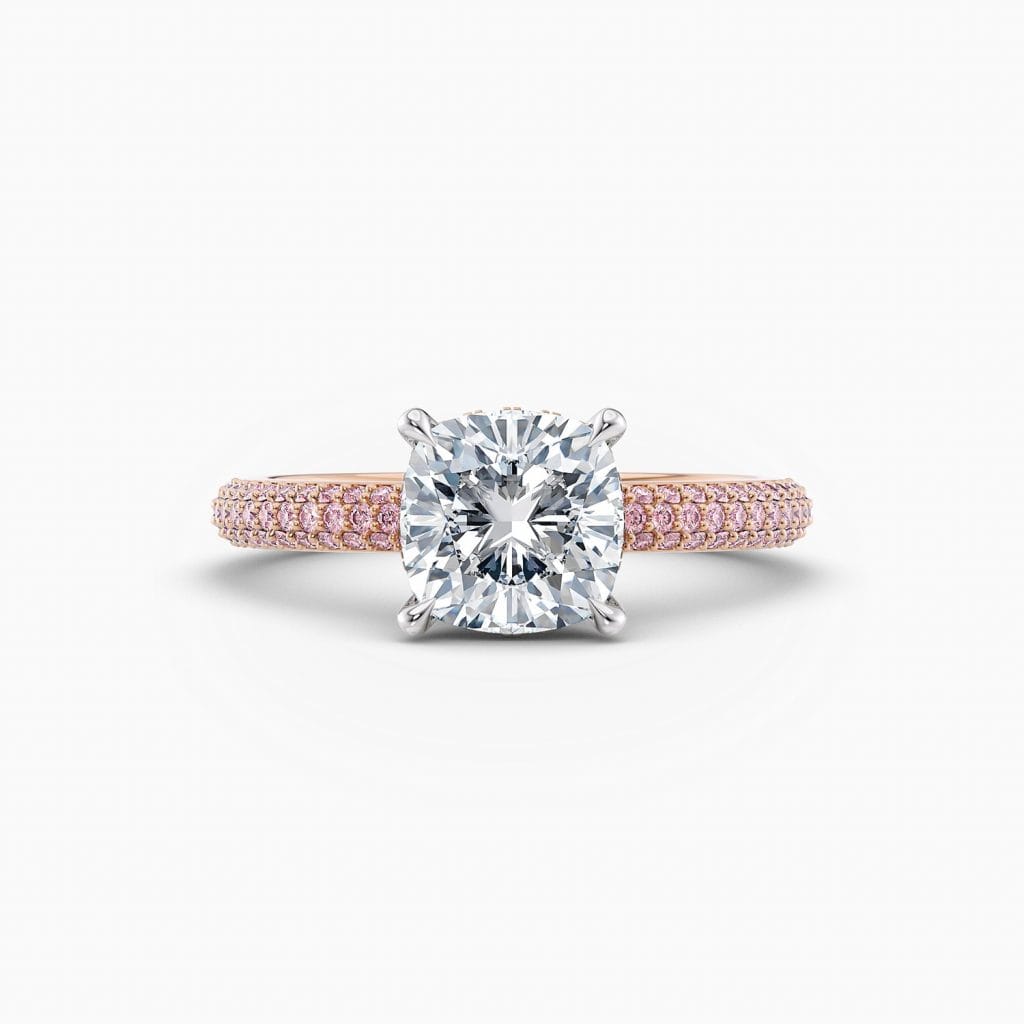Engagement Rings & Coloured Stones in 2026 That You’ll Love 81 Sophia – Pink Cushion