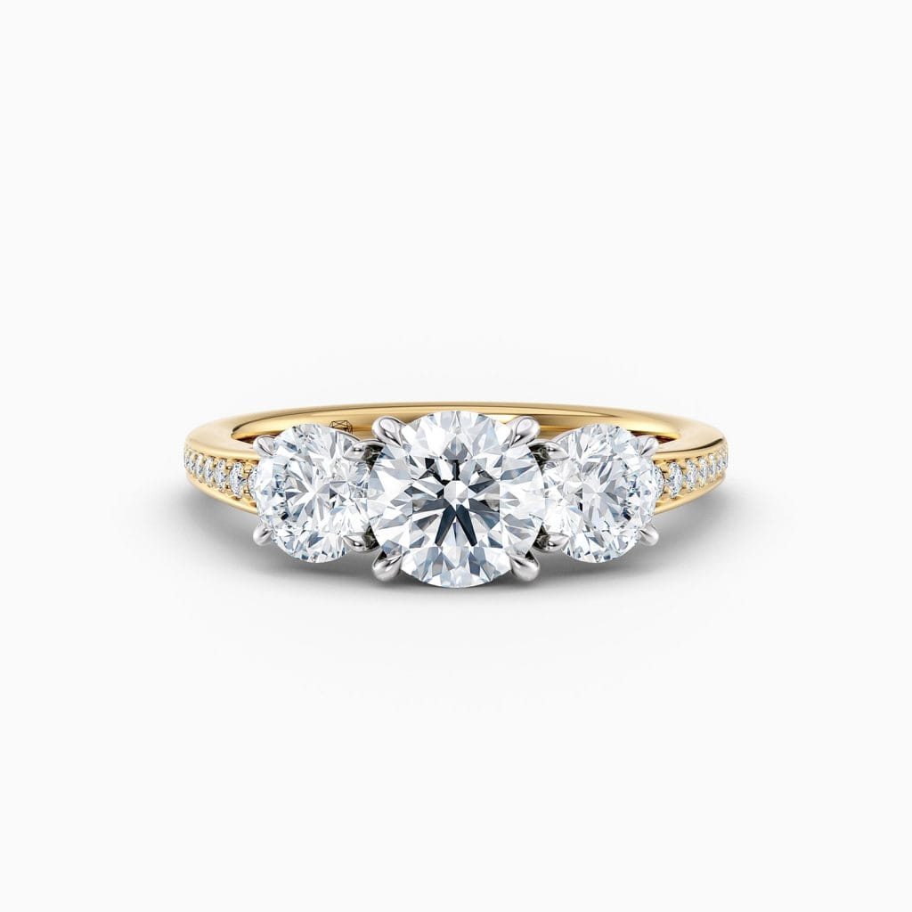 Engagement Rings & Coloured Stones in 2026 That You’ll Love 176 Theodora – Round Yellow Gold