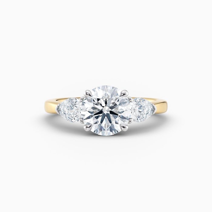 milla engagement ring in yellow gold