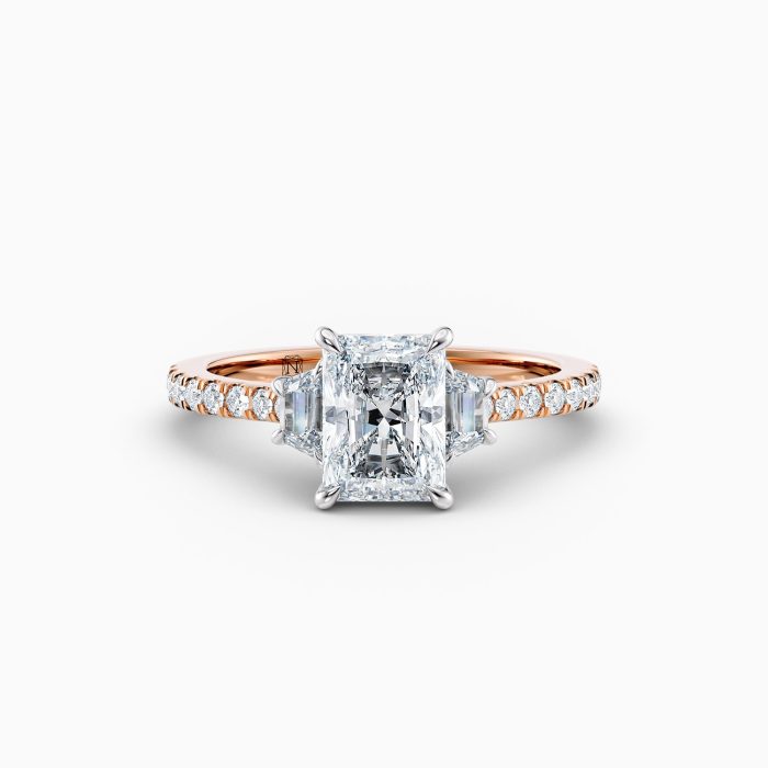 adelle rose gold engagement ring