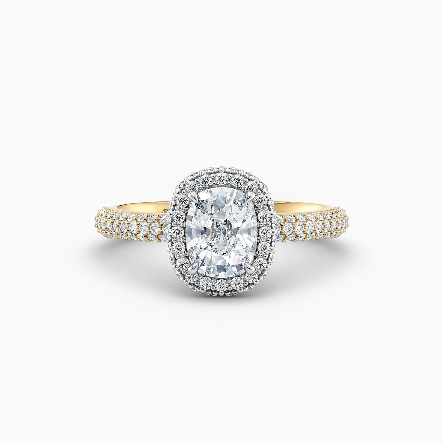 Sophia Cushion — Yellow Gold