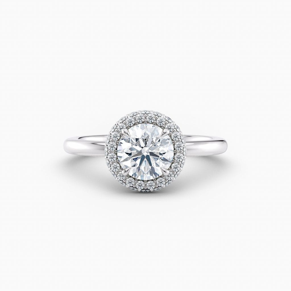 Engagement Rings & Coloured Stones in 2026 That You’ll Love 34 Alicia Round Pavé – White Gold