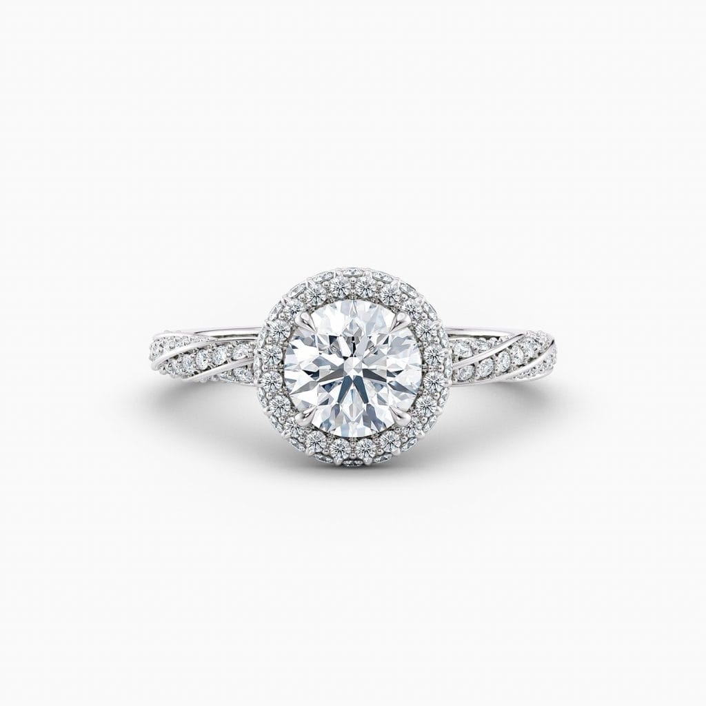 Engagement Rings & Coloured Stones in 2026 That You’ll Love 48 Eleanor Halo – White Gold