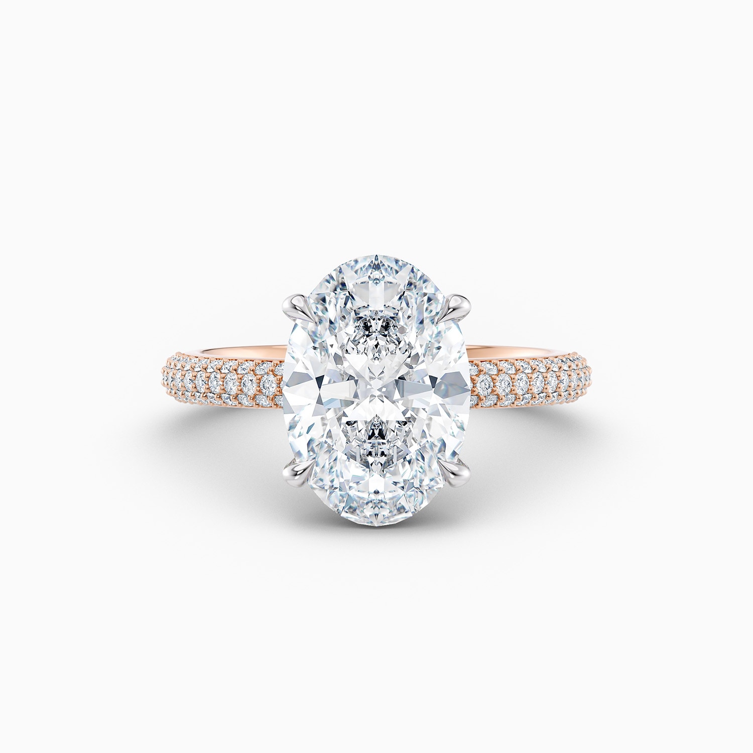 
Rose Gold Sophia Oval Diamond Solitaire

Our Sophia engagement ring is a refined celebration of timeless beauty and expert design. Showcasing a GIA-certified Oval-shaped ideal cut diamond, it is available in 1ct, 2ct, 3ct, and larger sizes