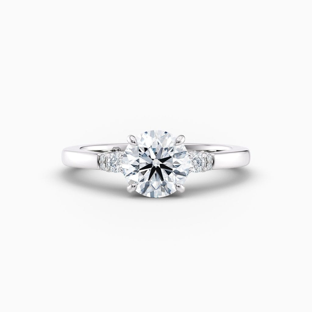 Engagement Rings & Coloured Stones in 2026 That You’ll Love 163 Adriana – Round Brilliant (Platinum)