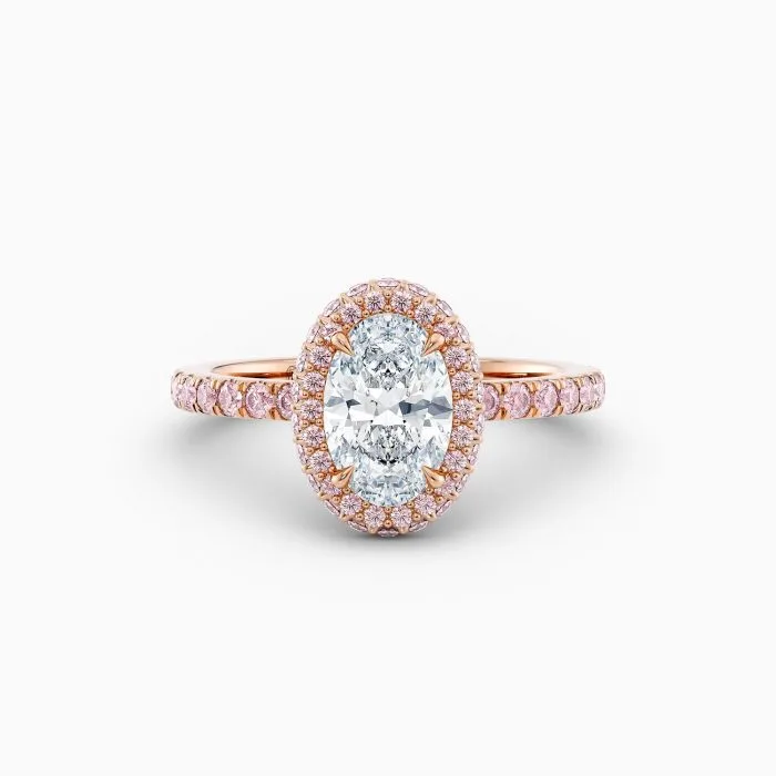 Pink Halo — Oval Diamond Band