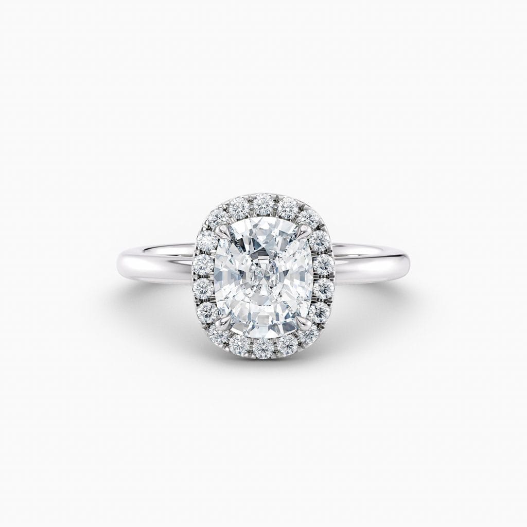 Engagement Rings & Coloured Stones in 2026 That You’ll Love 26 Alicia Cushion – Platinum