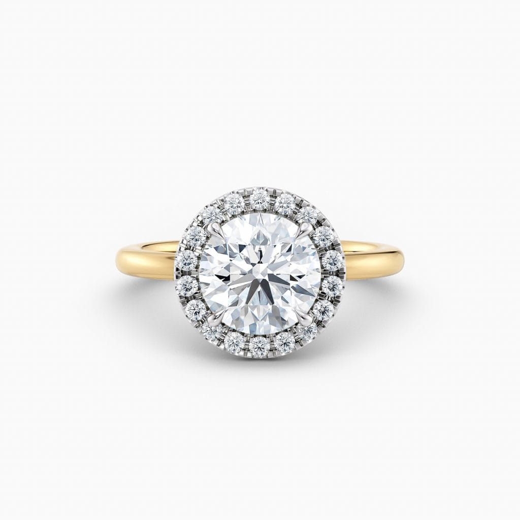 Engagement Rings & Coloured Stones in 2026 That You’ll Love 29 Alicia Halo – Round Cut