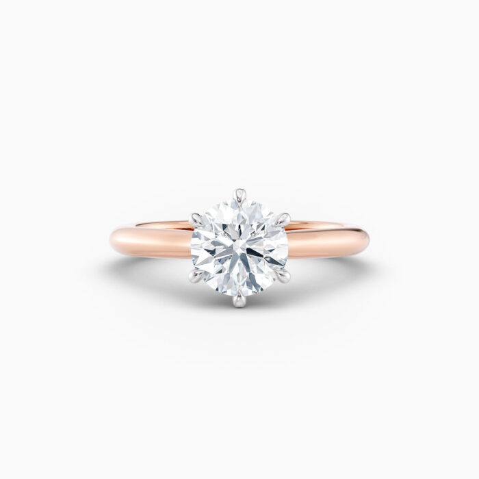 Aria Solitaire in rose gold