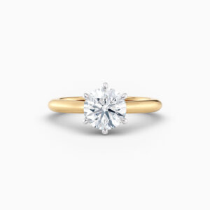 Aria yellow gold engagament solitaire