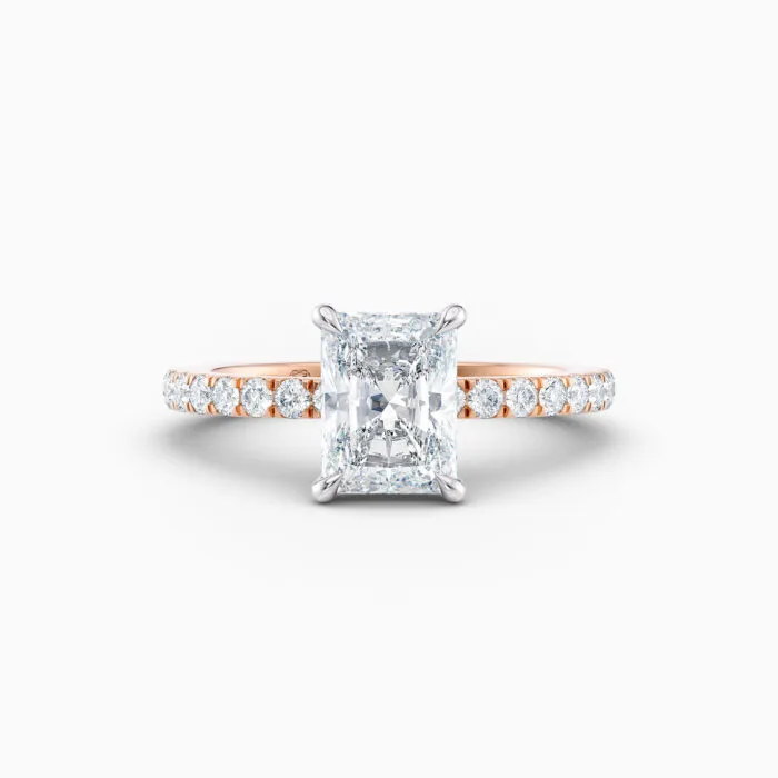 Rose Gold Cora Radiant Solitaire