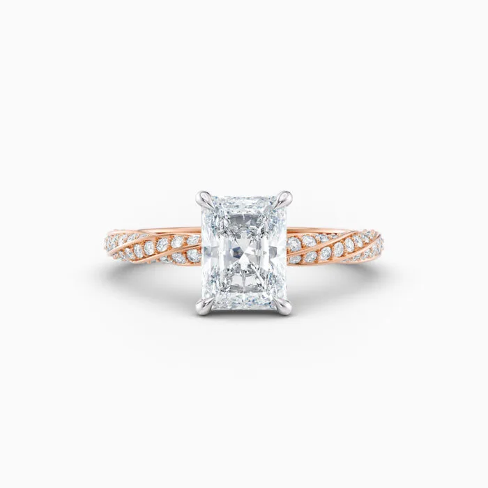 Rose Gold Eleanor Radiant Solitaire