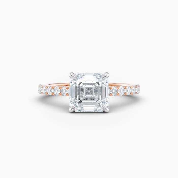 Asscher Cut — Rose Gold