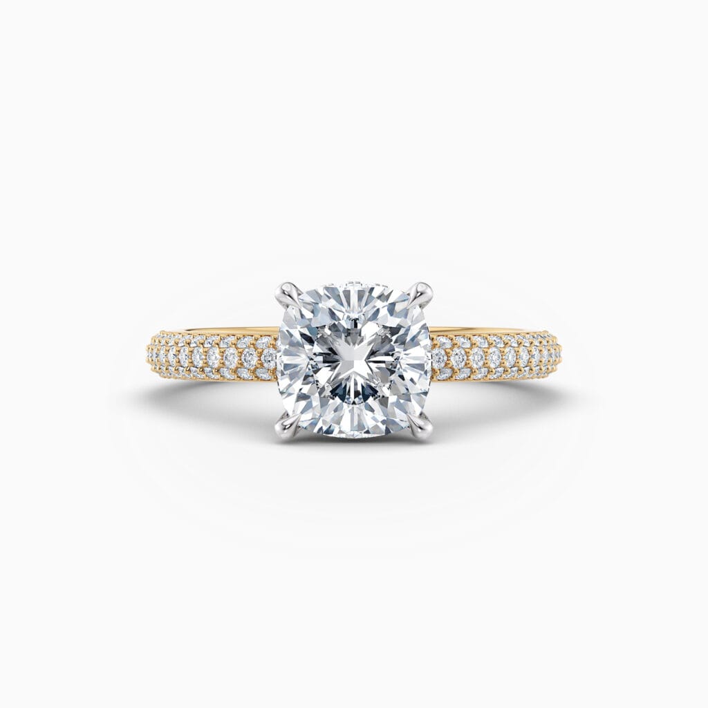 Engagement Rings & Coloured Stones in 2026 That You’ll Love 111 cushion cut diamond solitaire engagement ring
