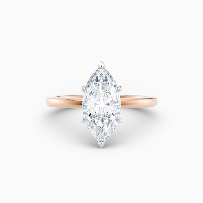 marquise diamond solitaire engagement ring