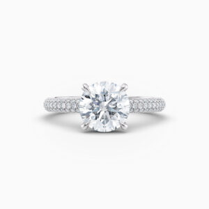 round brilliant solitaire engagement ring