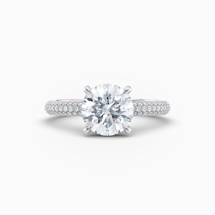 round brilliant solitaire engagement ring