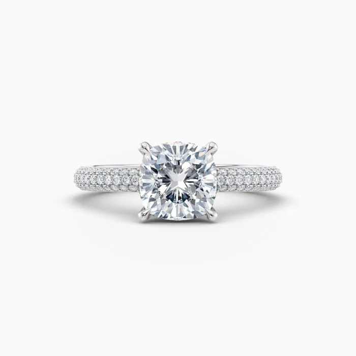 Platinum Pavé Diamond Band