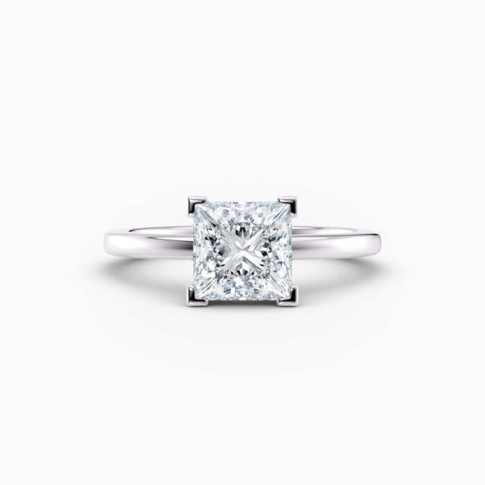 2ct princess cut solitaire enagement ring