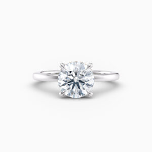 round white gold solitaire engagement ring