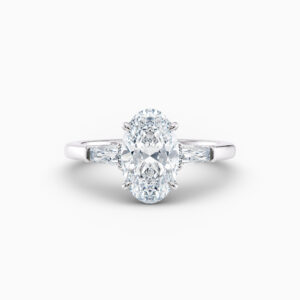 white gold 3 stone engagement ring