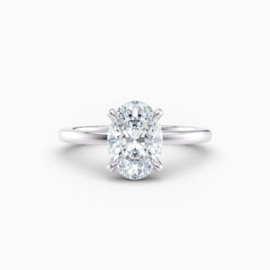 oval diamond solitaire engagement ring