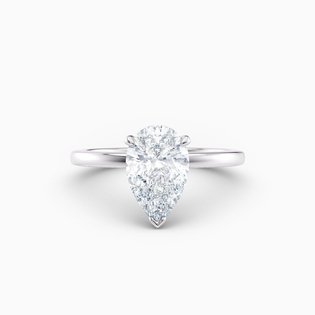 Engagement Rings & Coloured Stones in 2026 That You’ll Love 144 pear shape white gold diamond solitaire