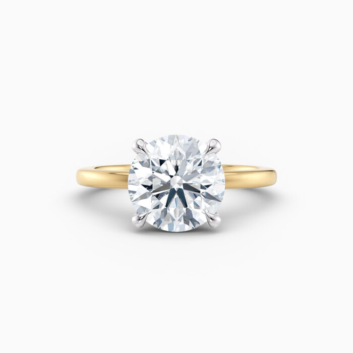 round solitaire engagement ring