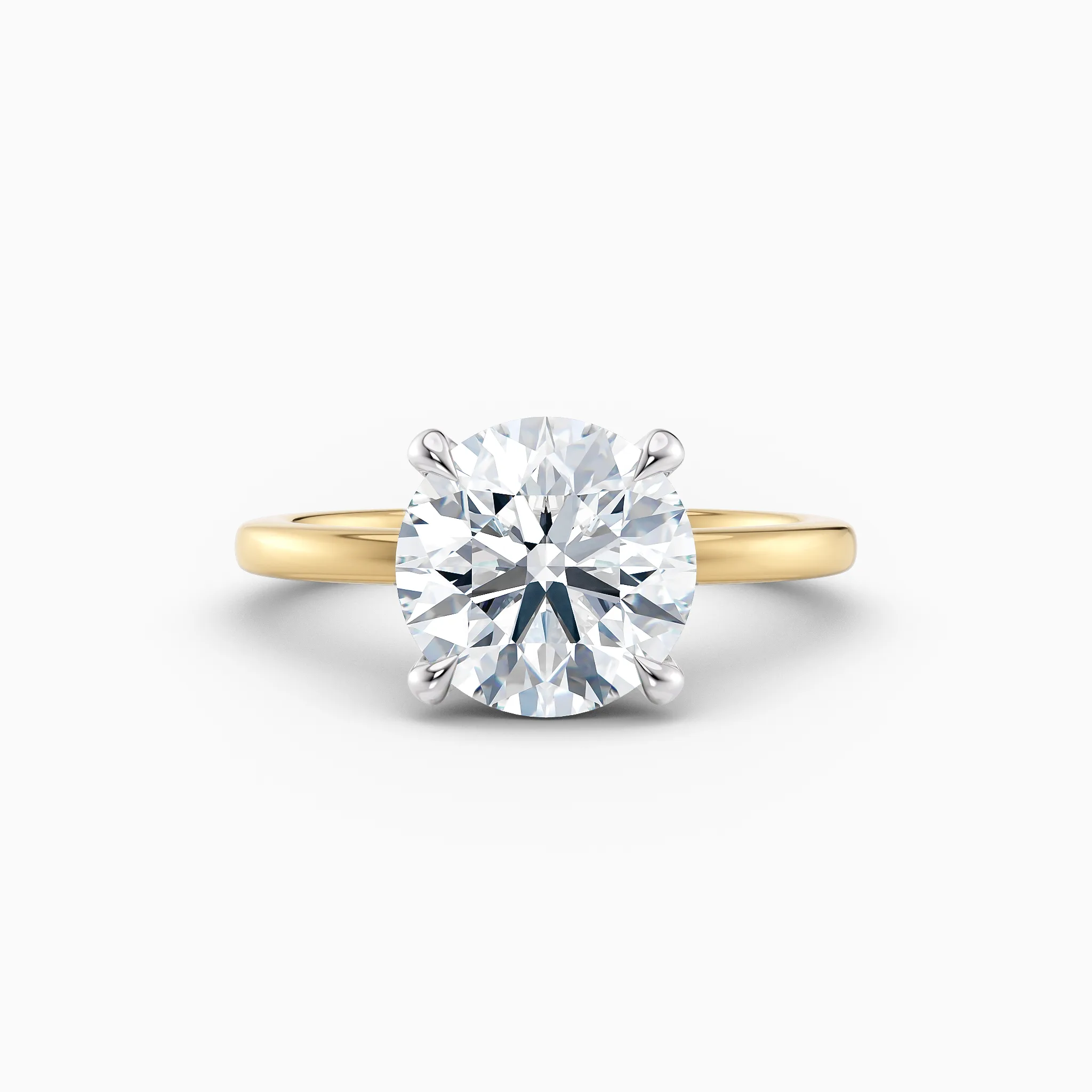 round solitaire engagement ring