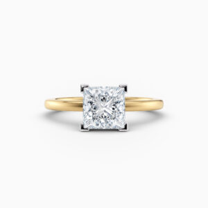 princess cut solitaire engagement ring