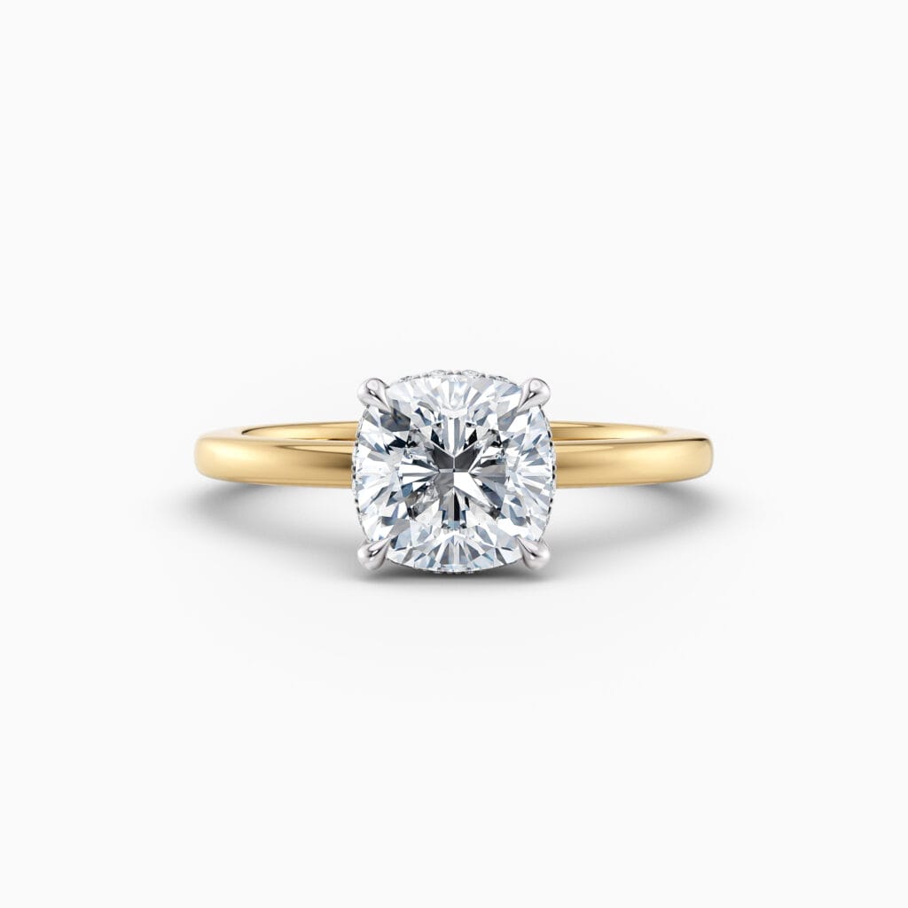 Engagement Rings & Coloured Stones in 2026 That You’ll Love 109 cushion cut yellow gold solitaire engagement ring
