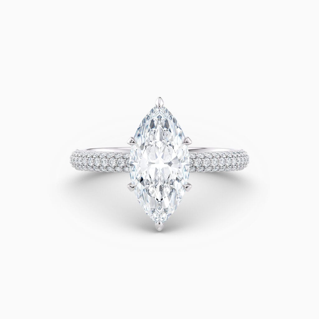 Engagement Rings & Coloured Stones in 2026 That You’ll Love 126 marquise white gold diamond solitaire engagement ring