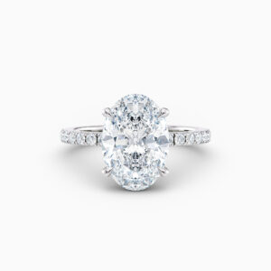 white gold oval diamond solitaire engagement ring