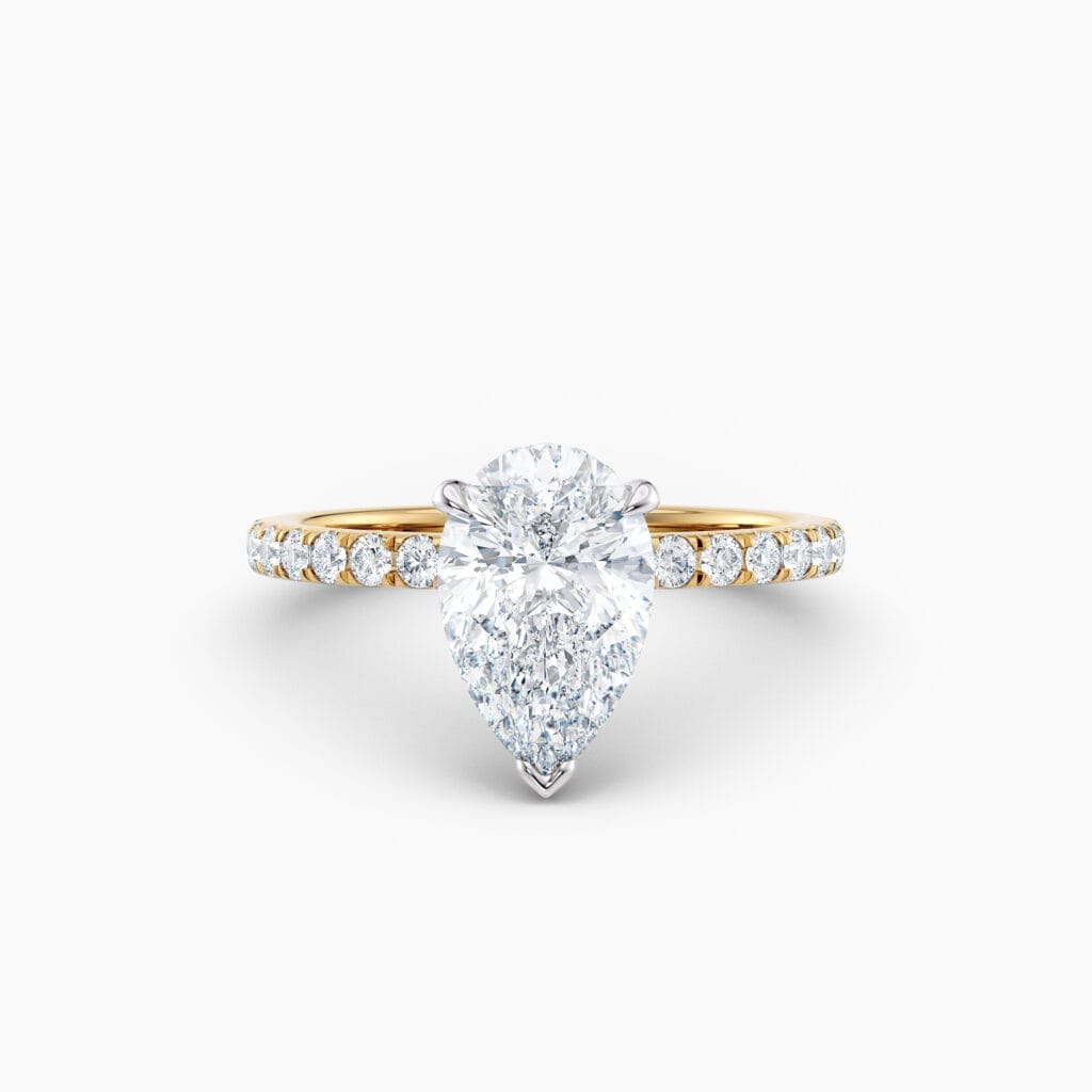 Engagement Rings & Coloured Stones in 2026 That You’ll Love 138 yellow gold pear shape diamond solitaire engagement ring