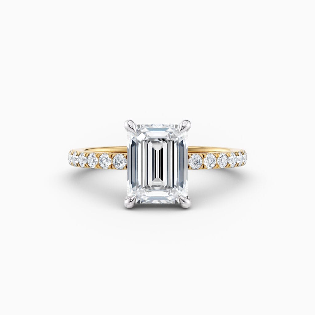 Engagement Rings & Coloured Stones in 2026 That You’ll Love 123 emerald cut diamond solitaire in yellow gold