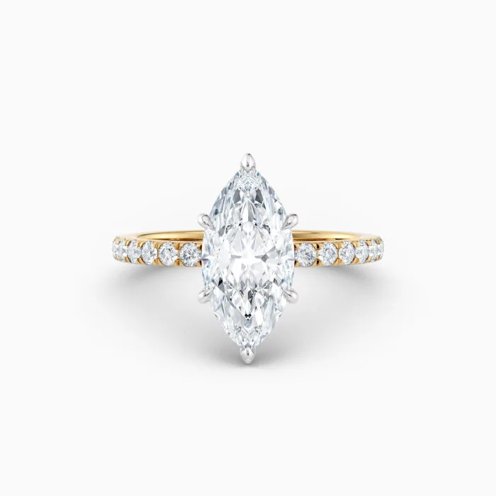 Marquise Diamond Band — Yellow Gold