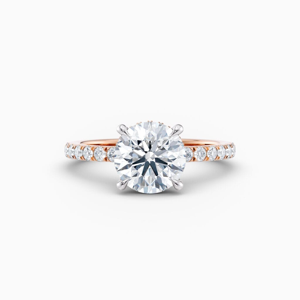 Engagement Rings & Coloured Stones in 2026 That You’ll Love 153 round brilliant diamond solitaire in rose gold