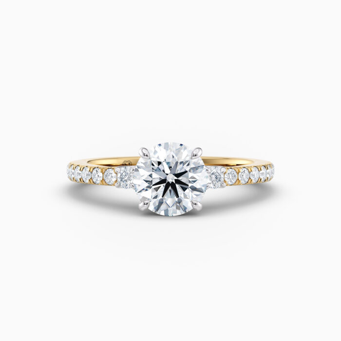 yellow gold engagement ring