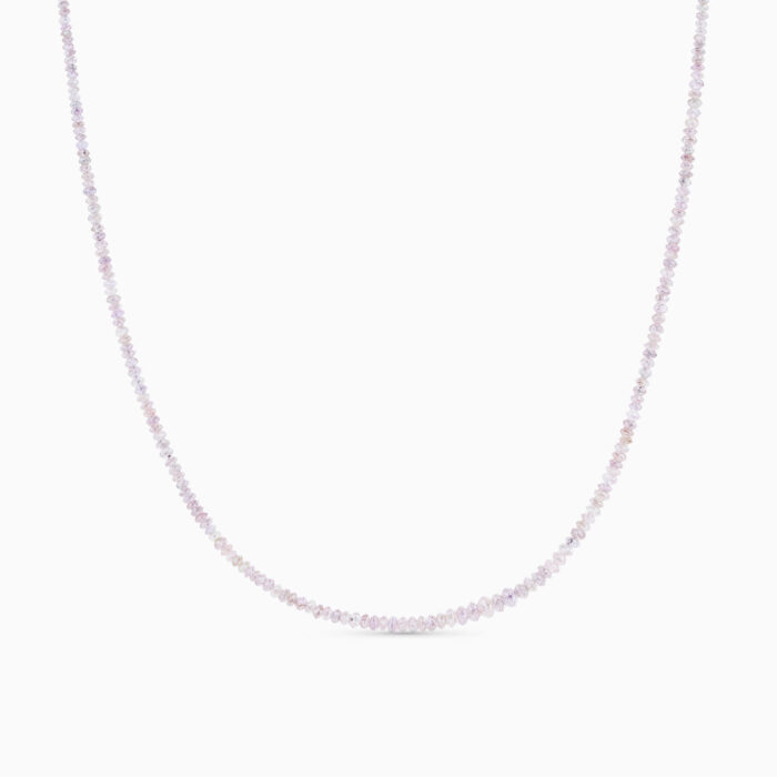 rough pink diamond necklace