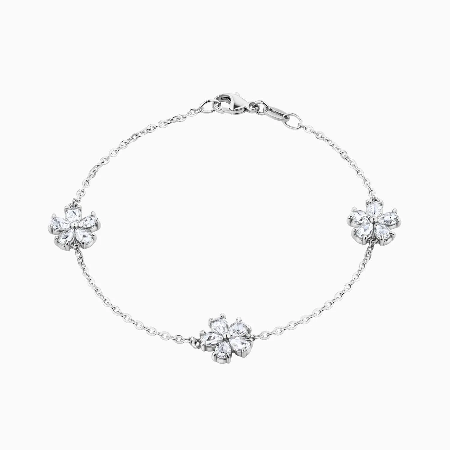 rose cut diamond bracelet