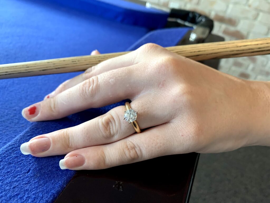 Celebrating Love Through Craftsmanship: Our Clients’ Custom Engagement Rings of 2025 23 front facing hamish malone engagement ring